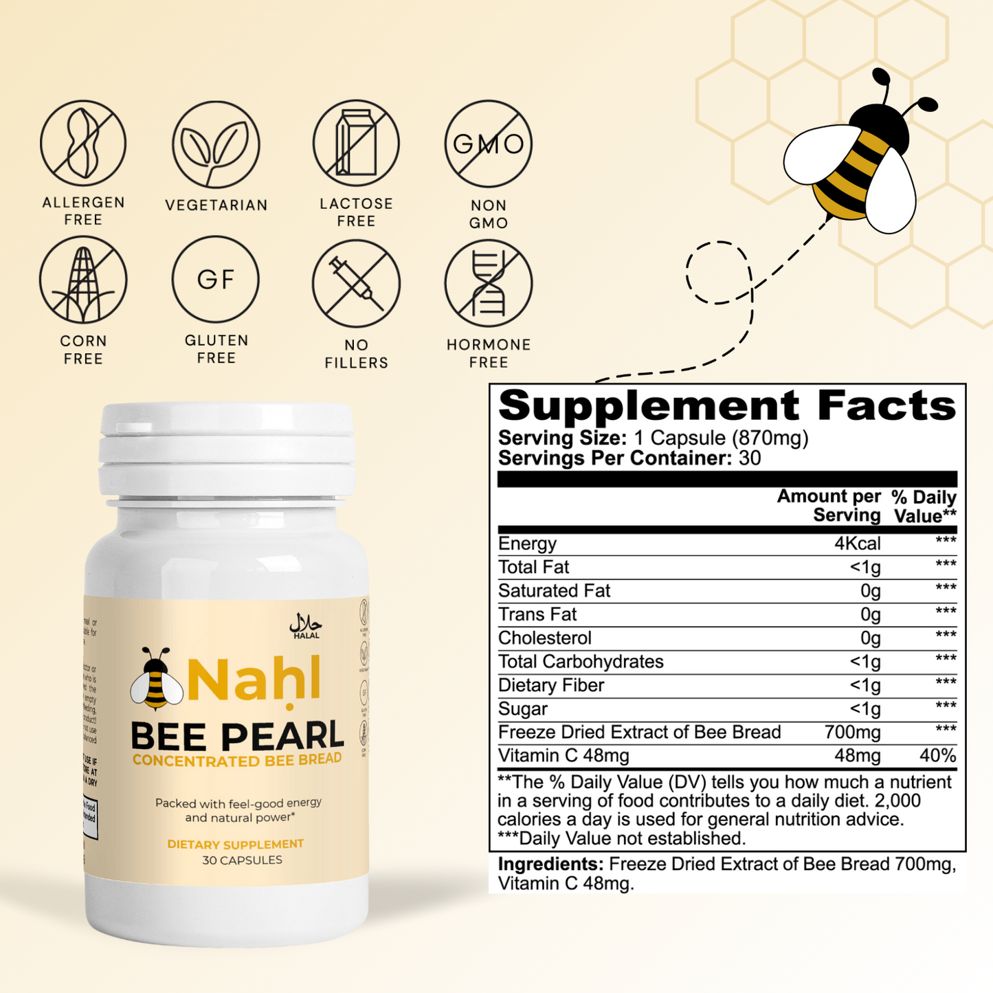 Bee Pearl 3 Month Supply - Nahl
