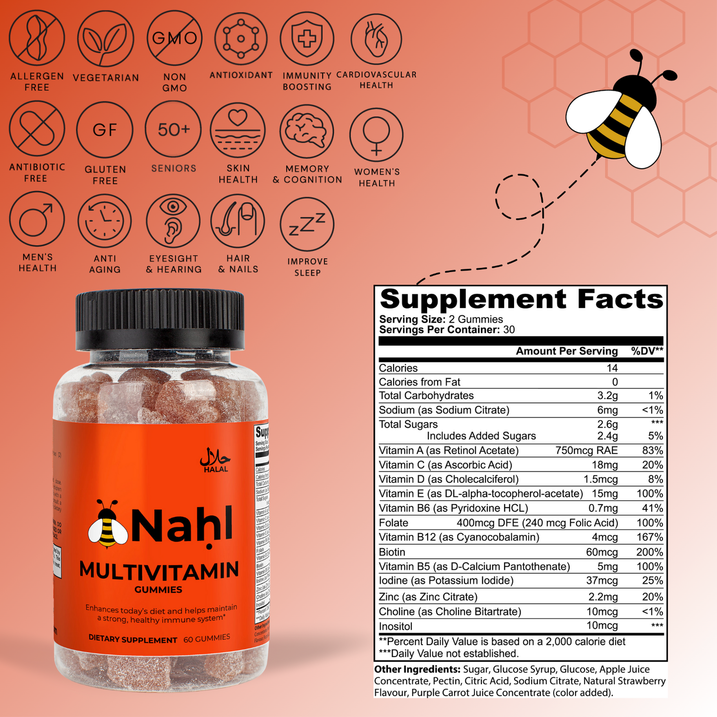 3 month supply Multivitamin pack - Nahl